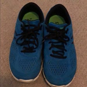 Royal Blue ASICS running shoes